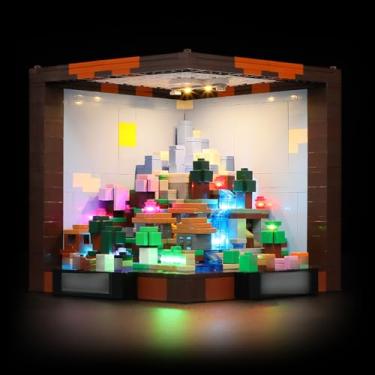 Imagem de BRIKSMAX Kit de luz para Lego A mesa de artesanato - iluminação LED compatível com Lego Minecraft 21265 conjunto de montar - conjunto Lego não incluído