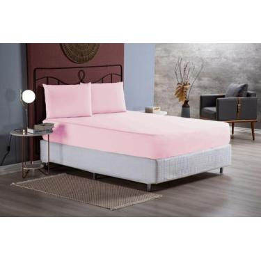 Imagem de Lençol Com Elástico King Size 100% Algodão 200 Fios Macio 3p - Toda Su