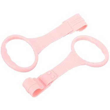 Imagem de SAFIGLE Argolas De Puxar Portáteis Bebês: Argolas De Puxar Cercadinho Ferramentas Auxiliares De Exercício De Caminhada Bebês Rosa - Ferramenta De Treinamento De Pé