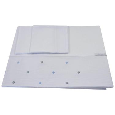 Imagem de Lençol De Mini Berço Poá Azul