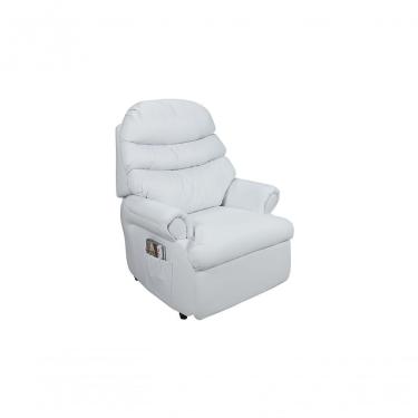 Imagem de Poltrona Reclinável Barão Papai Mamãe Amamentação Estética Corano Branco