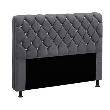 Imagem de Cabeceira Estofada Fernanda 1,95 King Size Star Confort Chumbo