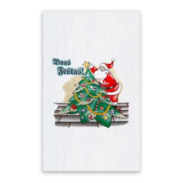 Imagem de Pano De Prato Natal Gigante Algodão 75cm X 52cm
