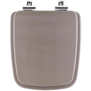 Imagem de Assento Sanitário Poliester Soft Close Boss Gris Cinza Fosco Para Vaso Incepa
