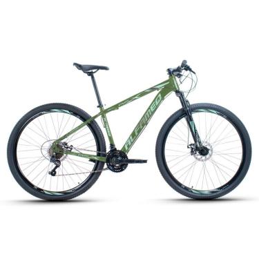 Imagem de Bicicleta Aro 29 Alfameq Afx Alumínio 21v Freio A Disco Garfo Com Suspensão - Verde Tam.19