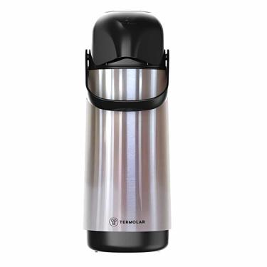 Imagem de Garrafa Térmica De Pressão 1 Litro Inox Lumina