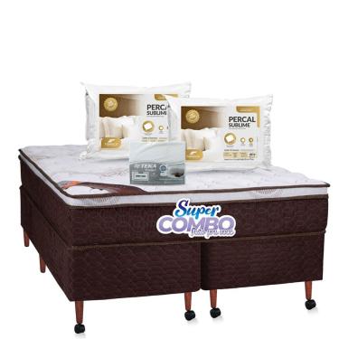 Imagem de Conjunto Castor Revolution Pocket King Size 193x203x70cm