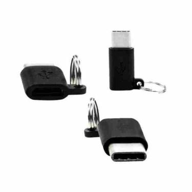 Imagem de Adaptador Type C Macho Para Micro Usb V8 Femea