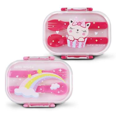 Imagem de Kit Potes P/ Lanches De 2 Andares Infantil 400ml - Jacki Design Modelo 4