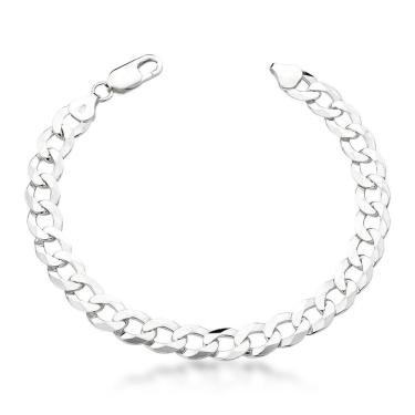 Imagem de Pulseira Flat Grumet Italiana 11mm Prata 925