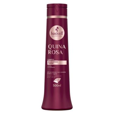 Imagem de Shampoo Quina Rosa Brilho Intenso E Maciez Haskell 500ml