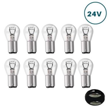 Imagem de Kit 10 Lampadas 21/5w 2 Polos 24v BAY15d - TESLLA