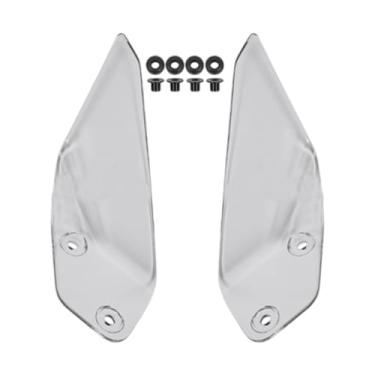 Imagem de FJMQHU 2 Peças Defletores de Motocicleta Estáveis ​​e Confortáveis ​​kit de Carenagem Ba, Transparente, Tamanho real