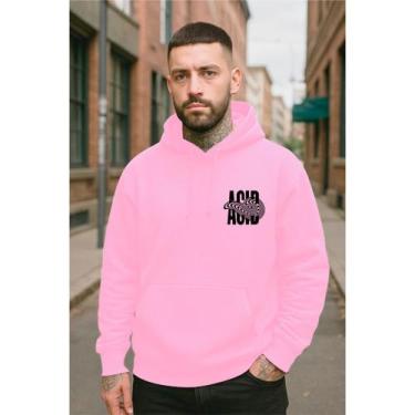 Imagem de Blusa De Frio Casaco Inverno Estampado Unissex Acid Algodão Premium La