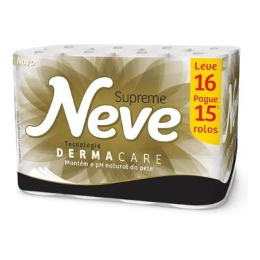Imagem de Papel higienico Neve Supreme folha tripla 20m de 16 un