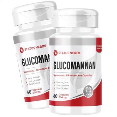 Imagem de 2 Potes Glucomannan Kit 120 Cáps - Status Verde
