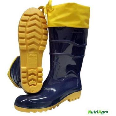 Imagem de Bota Ultraleve Azul Cano Longo Náutica - Nutriagro, 41, Azul