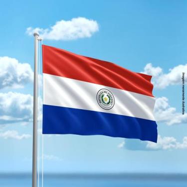 Imagem de Bandeira do Paraguai 80cmx140cm Tecido Oxford 100% Poliéster - PRESENT