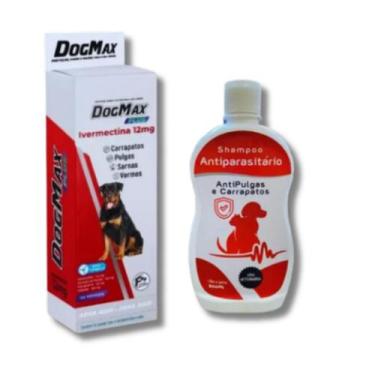 Imagem de Anti Pulgas, Carrapatos, Vermes, Sarnas 4 Comp. Cães 40/60kg + shampoo