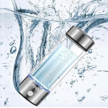 Imagem de Garrafa de água de hidrogênio SAPPHIRE - Tecnologia avançada SPE e PEM de 5ª geração 2024 | Gerador de garrafa de água de hidrogênio portátil e recarregável | Sem cloro e ozônio | Aço inoxidável 400