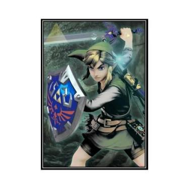 Imagem de Zeldas Link Legend Videogame Pintura Em Tela Arte De Parede Para Quart