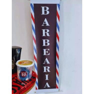 Imagem de Placa Banner Decorativo Barbearia Estampa Clássica - PLACAMIDIA