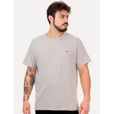 Imagem de Camiseta Dudalina Masculina Basic Essential Navy Icon Cinza Mescla, S/