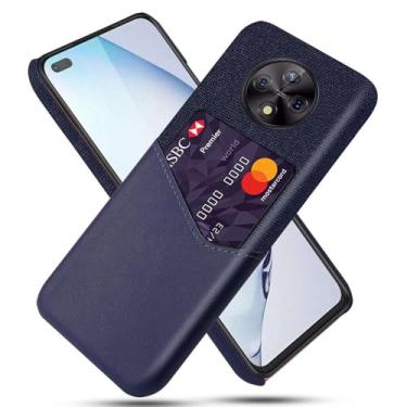 Imagem de Capa para Honor Play 50 Plus,Anti-deslizamento,Proteção contra quedas de 360°,Resistência à impressão digital,Tela e caso de couro PU com 1 slot de cartão atrás-Blue