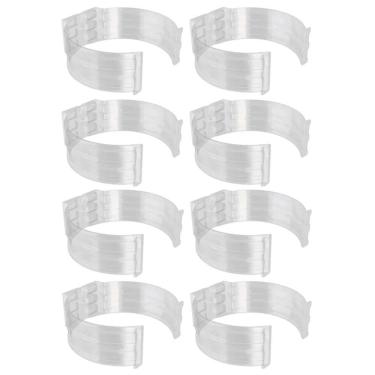 Imagem de Kit 8 Abraçadeira Impacto Para Cano Tubo 50Mm 2'' Incolor