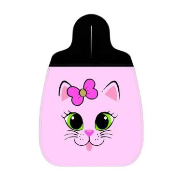 Imagem de Lixeira Lixinho Carro 1 Gatinha Lacinho Gato Rosa - Polo Cat