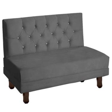 Imagem de Sofá Canto Italy Veludo Cinza Escuro - Montanaris Decor - MD MONTANARI