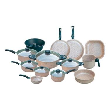 Imagem de Conjunto Panelas 13 Peças Premium Antiaderente Teflon Tampa - Dinox, B