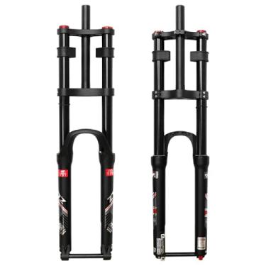 Imagem de ZTZ Garfo de suspensão a ar para mountain bike boost de 69,8 cm/73,7 cm, direção reta de 15 x 110 mm, ajuste de rebote, viagem de 180 mm, garfo de descida para mountain bike AM FR DH etc. (69,8 cm)