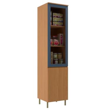 Imagem de Paneleiro com Vidro 2 Portas em MDF Florença Móveis Sul