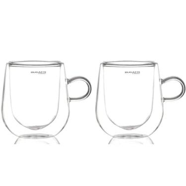 Imagem de Conjunto 2 Canecas Parede Dupla 300ml Cerveja Bugatti