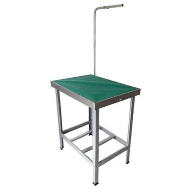 Imagem de Mesa de Banho e Tosa Inox AlcaPet 80X55cm Verde APIS-14P