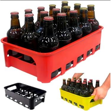 Imagem de Garrafeira Engradado Cesto para 15 Garrafas de Cerveja 300ml – Super Resistente
