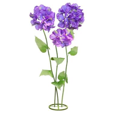 Imagem de 3 peças de flores artificiais de hortênsia para o exterior, decorações de flores grandes para festa de aniversário, flores falsas para jardim, hotel, escritório, decoração de casa de fazenda