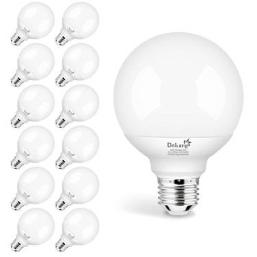 Imagem de Lâmpadas LED Globe Dekang G25 5W 5000K Daylight White, pacote com 12 u