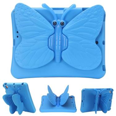 Imagem de Capa Butterfly Kids para iPad 10ª geração e Air 11 polegadas 2024 6ª geração e Air 5ª/4ª geração e Pro 11 4ª/3ª/2ª/1ª geração, suporte giratório durável à prova de choque para Apple iPad 11 e 11