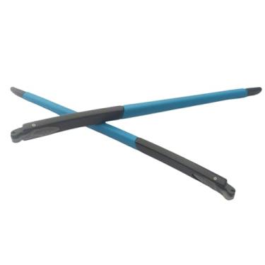 Imagem de NicelyFit Hastes de substituição para hastes e pernas para Crosslink Pitch OX8037 OX8041 OX8111 OX3226 Moldura de vidro preto acetinado 135 mm, Preto/azul, 135mm