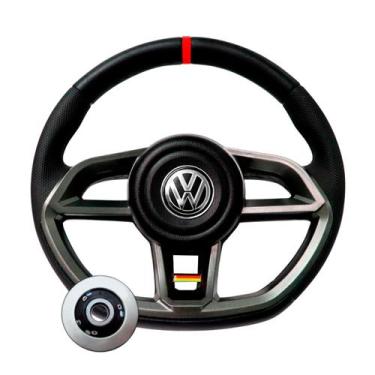 Imagem de Volante Vw Gol G5 G6 Fox Polo Golf Voyage 2011 2012 2013 - Compatível 