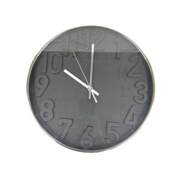 Imagem de Relógio de Parede Preto 30 cm N248942-8 - Quanhe