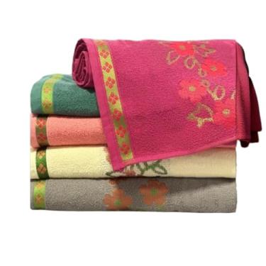 Imagem de Jogo de Toalha de Banho，Sofisticação, Conforto e Funcionalidade para Seu Bem-Estar Diário(1UNID TOALHA VERDE AVULSA)