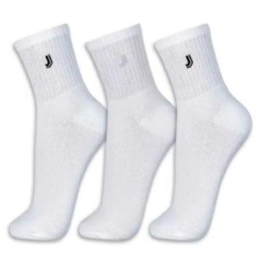 Imagem de Meia Lupo 03245 Am Walk Kit3 Masculina, Branco, 37/40