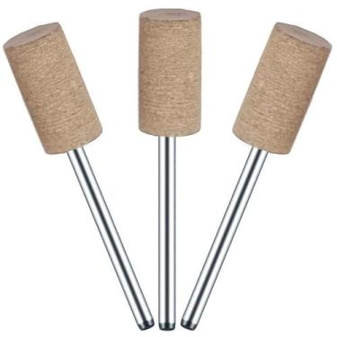 Imagem de Kit 3 Ponta Montada 10Mm X 3Mm Couro Polir Micro Retífica - Dremax