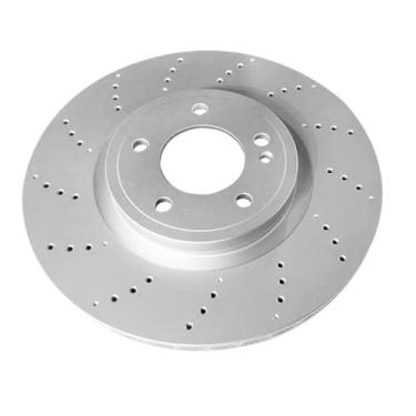 Imagem de 4634210500 Rotor de freio dianteiro 400 mm, novo disco de freio serve para Mercedes-Benz G63 AMG 4.0L V8 2019-2025, prata metálica, ferro fundido de alto carbono; substitui A4634210500, 463-421-05-00