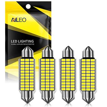 Imagem de AILEO 212-2 578 Festoon C5W Lâmpadas LED 41 mm 42 mm 6000K Chipsets brancos super brilhantes 211-2 214-2 2112 2122 569 LED Festoon Canbus livre de erros para substituição de luzes LED interiores de