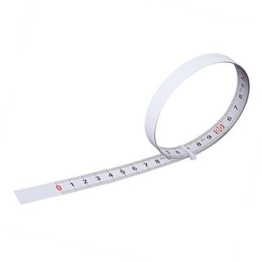 Imagem de Auto -adesivo Medição do régua de aço carbono de esquer para a direita Fita de leitura de 5 metros de comprimento de 13 mm de largura para a parede máquina de serra de banca de