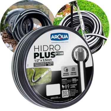 Imagem de Mangueira De Jardim Alta Pressão PT300 Arqua 15m - Cor Preto